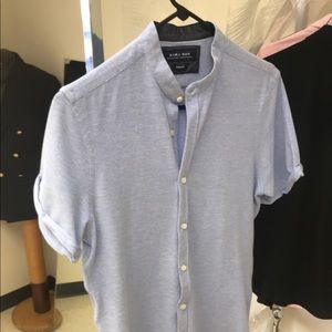 Zara Mens Spring Short-Sleeve Button up